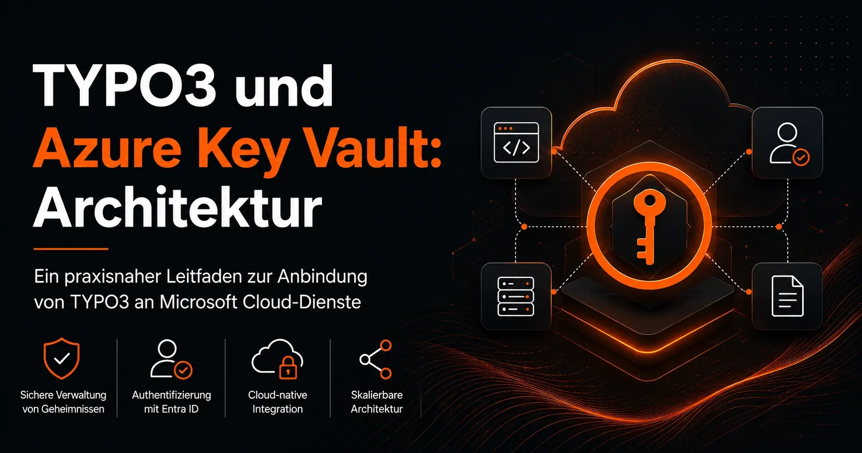 TYPO3-Architektur mit Azure Key Vault für sichere Cloud-Integrationen